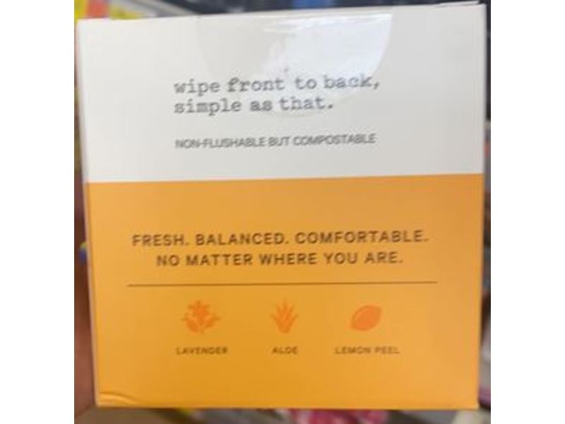 The Honey Pot Company Normal Wipes, Fragrance Free,15 Count