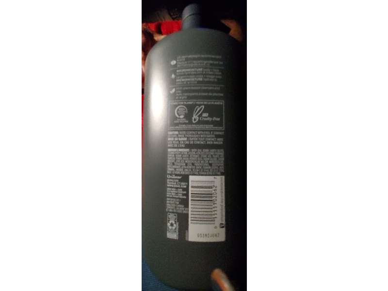 Dove Men + Care Purifying Body + Face Scrub, Charcoal + Clay, 30 fl oz/887 mL