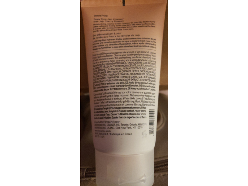 Innisfree Facial Cleansing Foam, Jeju Cherry Blossom, 5.29 oz/150 g