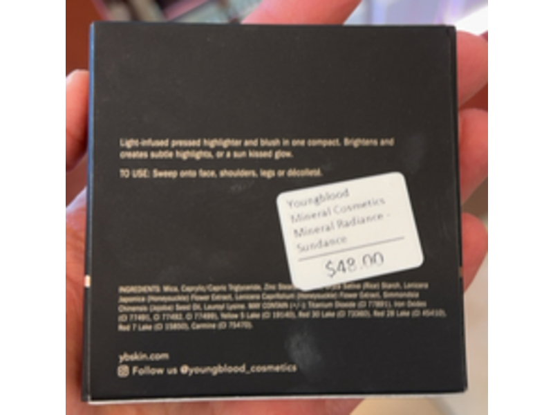 Youngblood Mineral Radiance Pressed Highlighter & Blush, Sundance, 0.34 oz/9.5 g