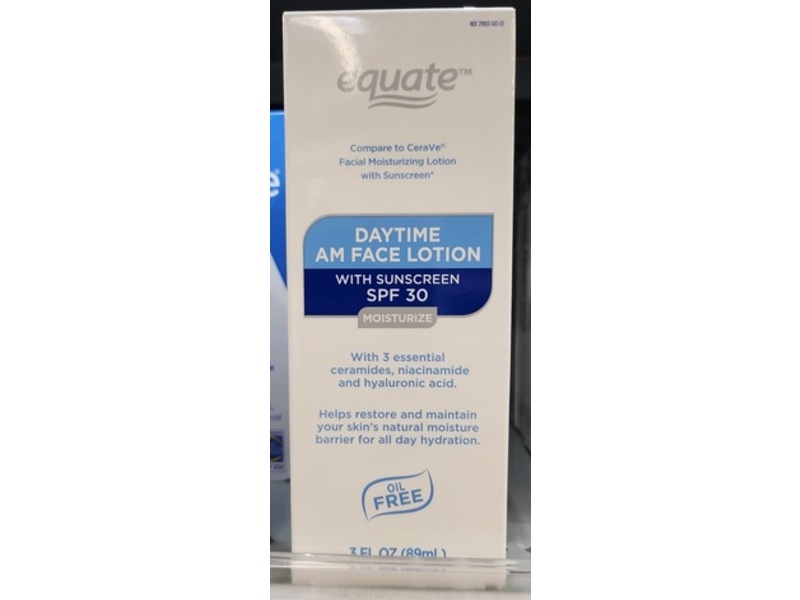 Equate Daytime Face Moisturizing Lotion, SPF 30, 3 fl oz/89 mL
