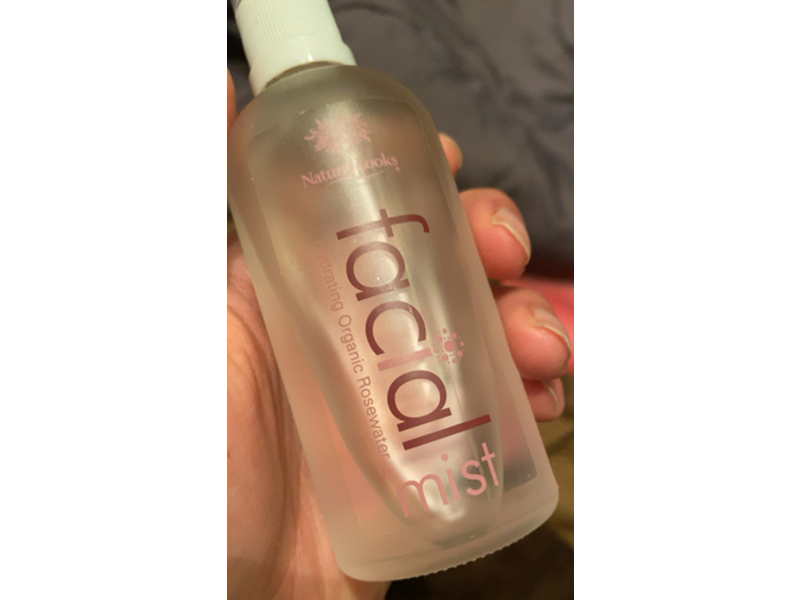 Natural Looks Facial Mist Hydrating Organic Rosewater, 3.4 fl oz/100 mL