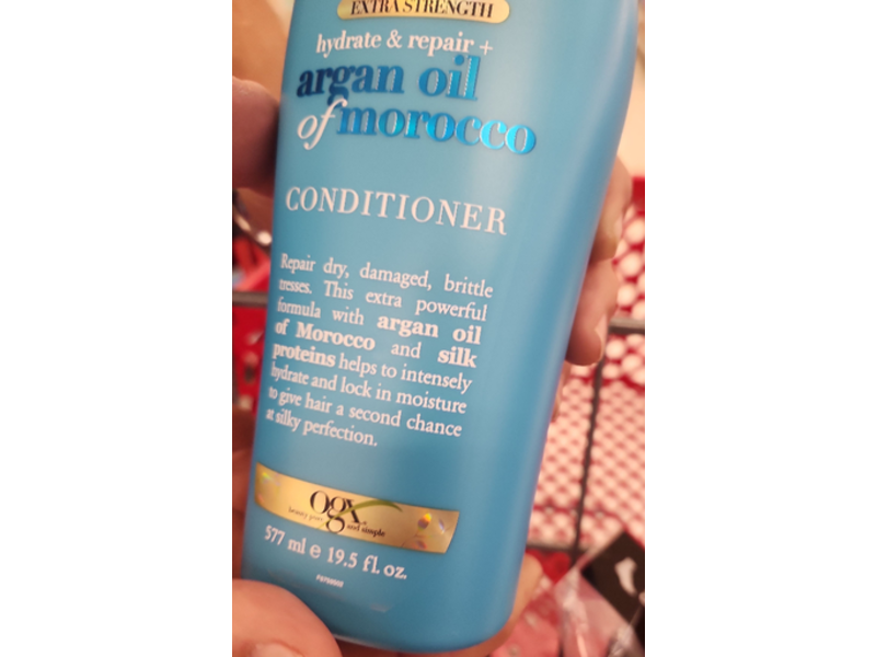 Ogx Extra Strength Hydrate & Repair + Conditioner, Argan Oil Of Morocco, 19.5 fl oz/577 mL