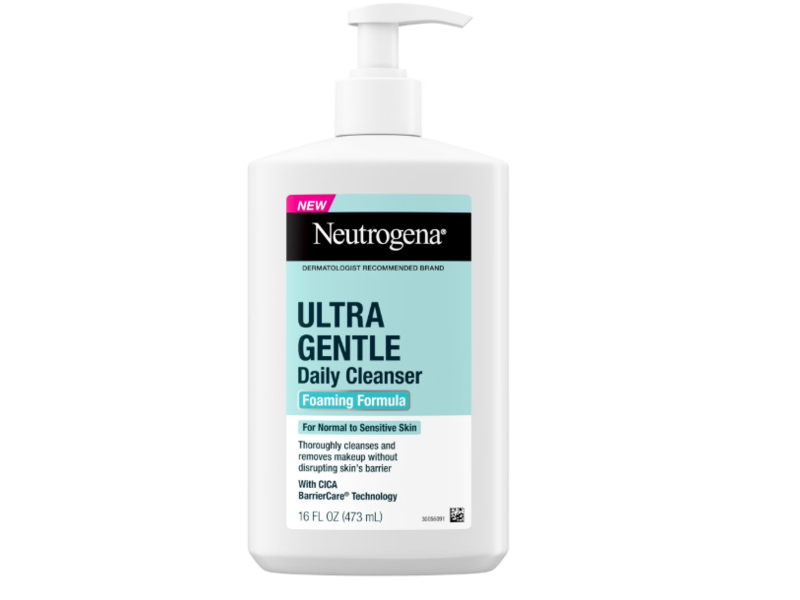 Neutrogena Ultra Gentle Daily Cleanser, Foaming Formula , 16 fl oz/473 mL