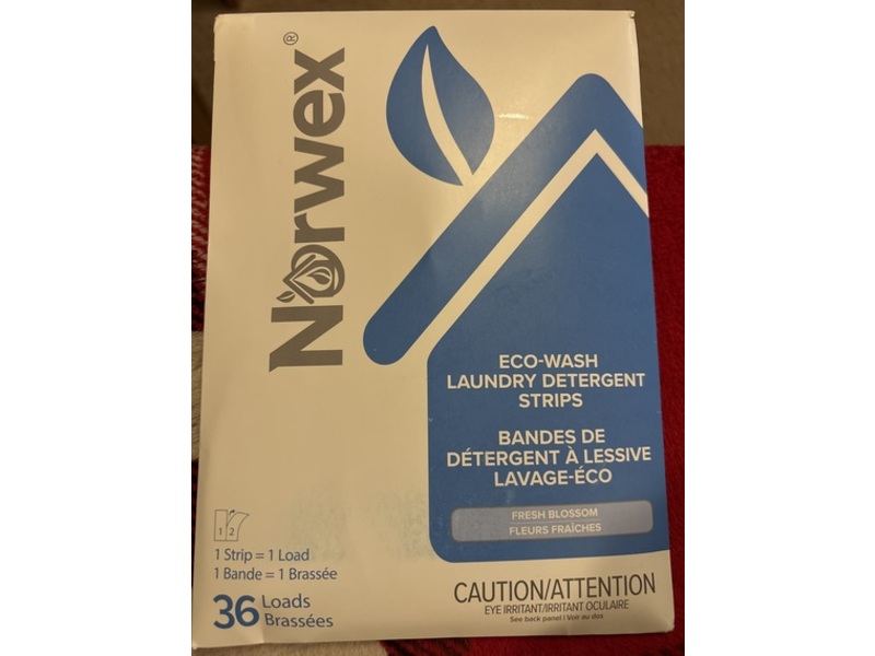 Norwex Eco-Wash Laundry Detergent Strips, 36 Loads
