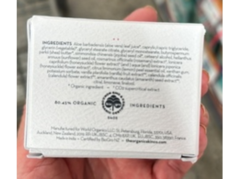 Natural Organic Hydrating Agent Moisturizer, Vanilla And Amaranth, 1.7 fl oz/50 mL