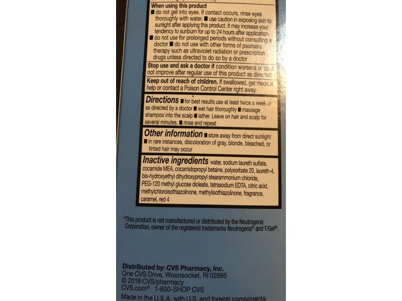 Cvs Health Extra Strength Therapeutic Dandruff Shampoo 6 Fl Oz Ingredients And Reviews