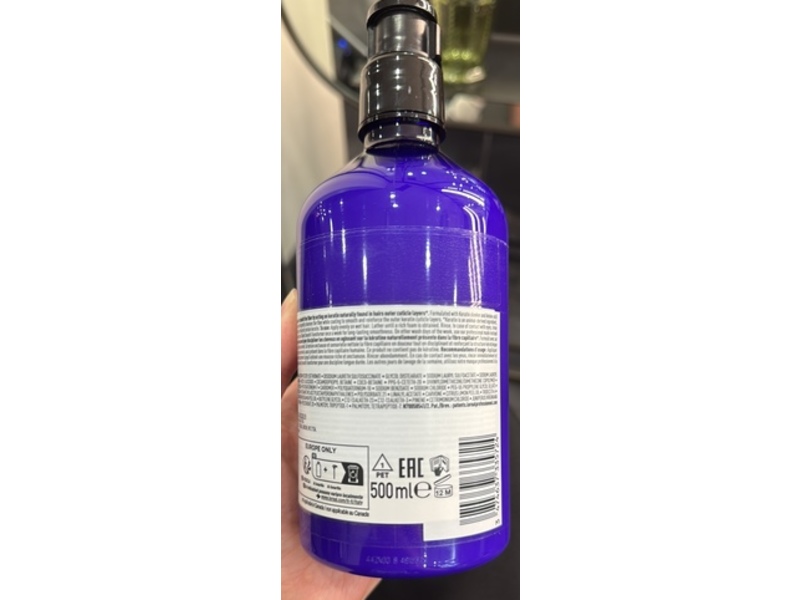 L'Oréal Professionnel Keratin Alpha Sleek Professional Shampoo, 16.9 fl oz/500 mL