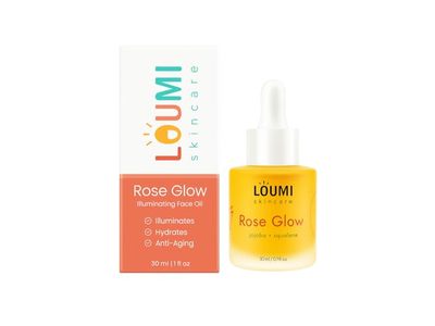 Loumi Skincare RoseGlow Illuminating Face Oil, 1 fl oz/30 mL