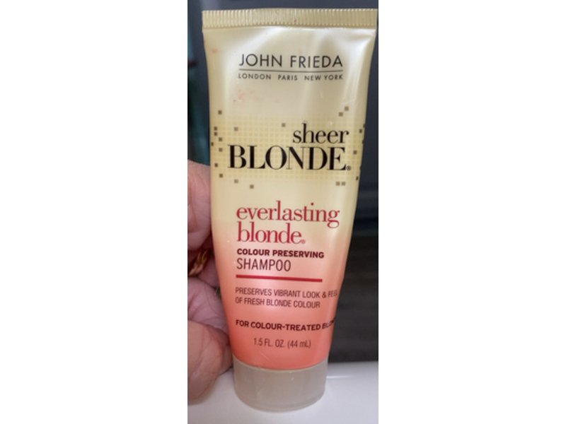 John Frieda Sheer Everlasting Blonde Color Preserving Shampoo, 1.5 fl oz/44 mL