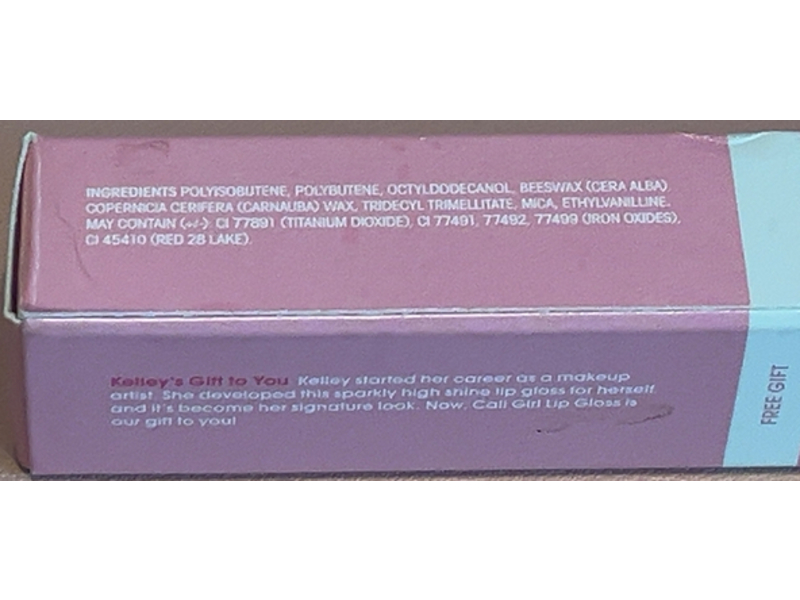 Kelley Baker Cali Girl Lip Gloss, Pink, 0.2 fl oz/ 5.5 g