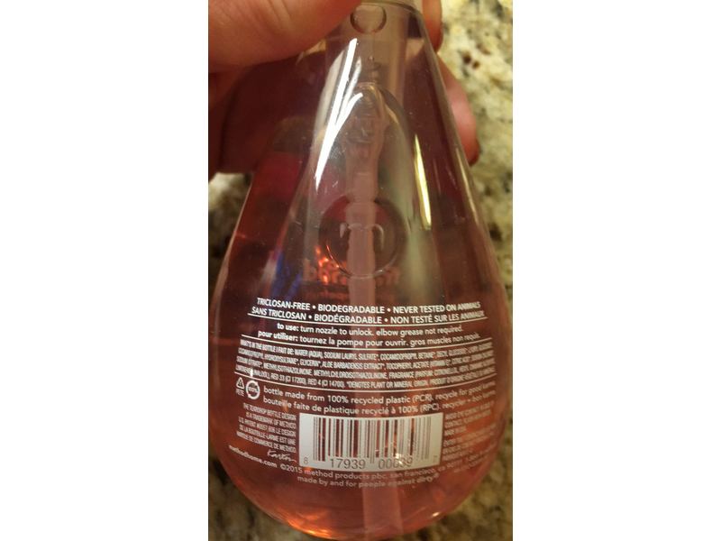 Method Naturally Derived Hand Wash, Pink Grapefruit, 12 oz/354 mL