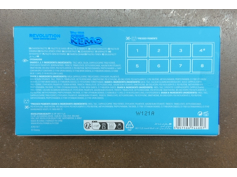 Revolution Disney Pixar Eye Shadow Palette, Finding Nemo, 0.03 oz/1.1 g