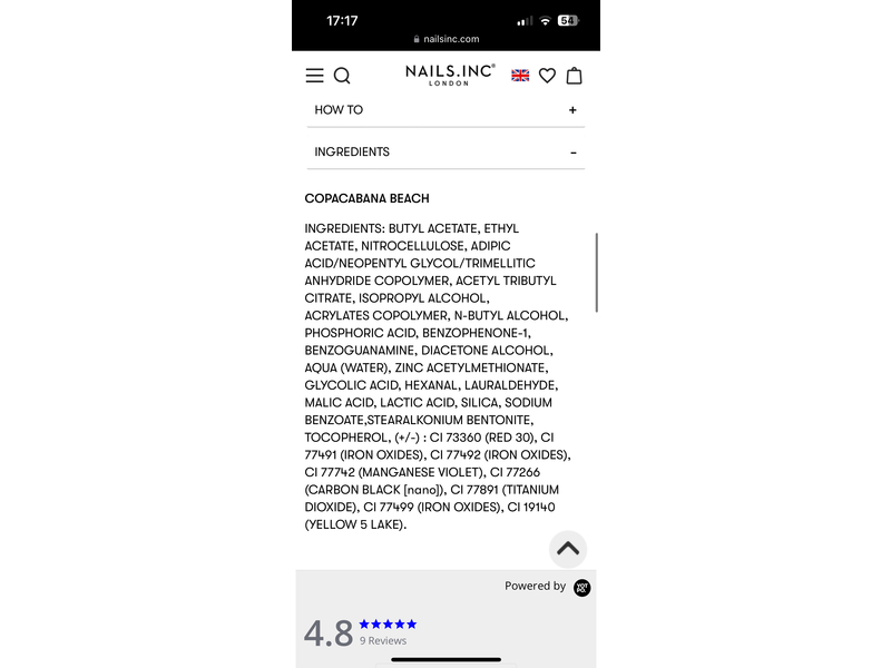 Nails.Inc Caught In The Nude Naked Nail Polish, Copacabana Beach, 14 mL