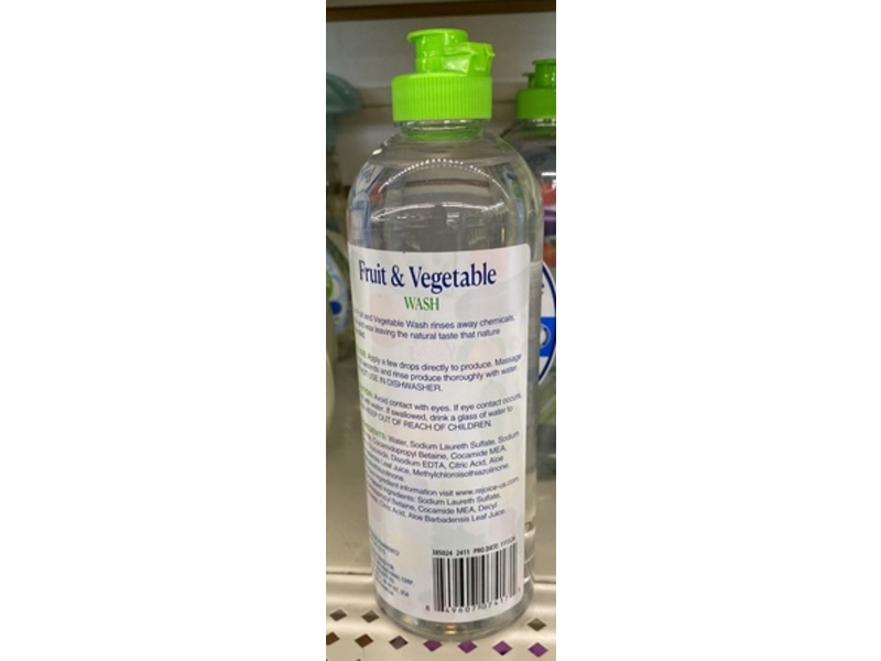 Homebright Fruit & Vegetable Wash, 16.9 fl oz/500 mL