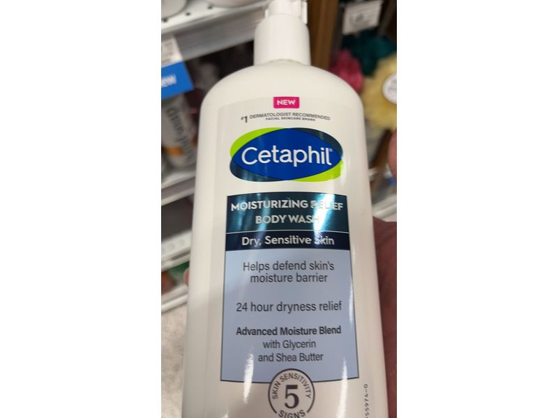 Cetaphil Moisturizing Relief Body Wash, Dry, Sensitive Skin, 20 fl oz/591 mL