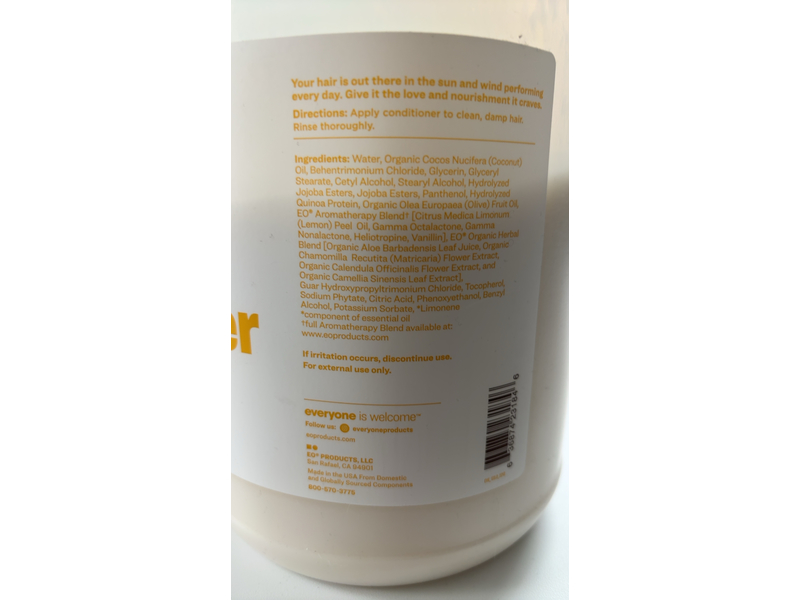 Everyone Nourishing + Replenishing Conditioner, Coconut & Lemon, 128 fl oz/3.8 L