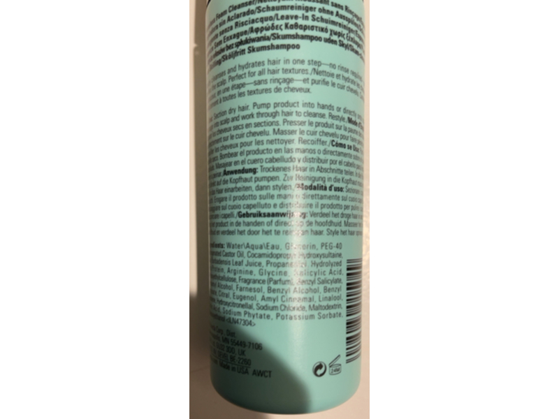 Aveda Foam Reset No-Rinse Hydrating Hair Cleanser, 5 fl oz/150 mL