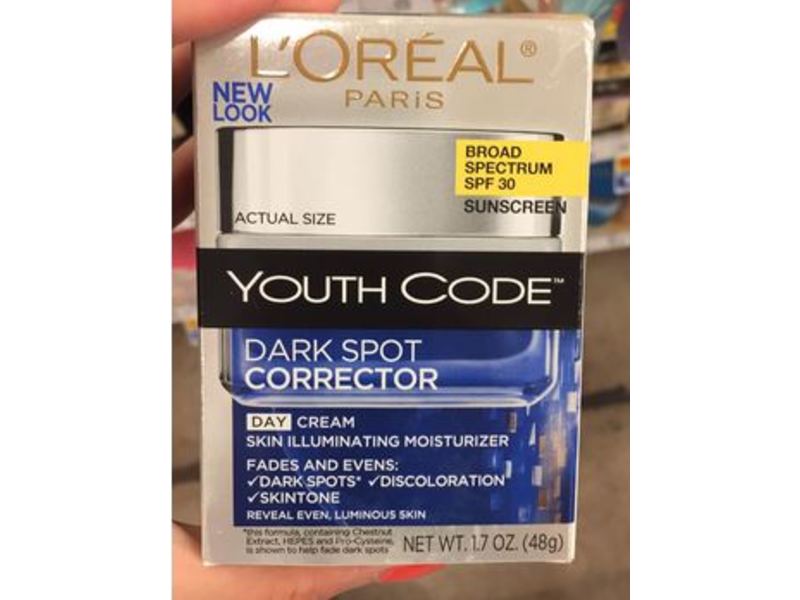 L'Oreal Paris Youth Code Dark Spot Corrector Day Moisturizer, SPF 30, 1.7 oz/48 g