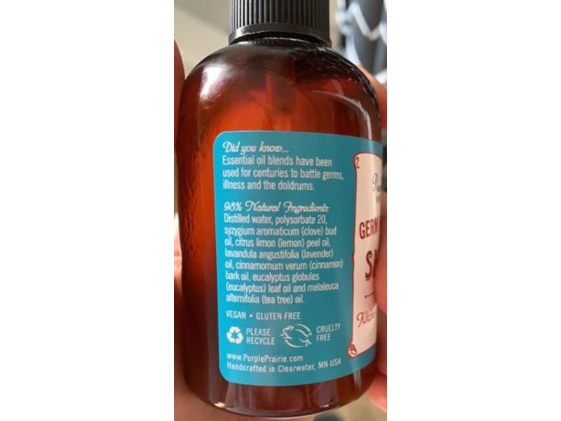 Purple Prairie Botanicals Sanitize Germ Fighter Mist, 4.2 oz