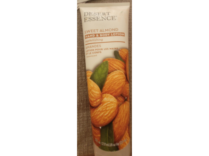 Desert Essence Hand & Body Lotion, Sweet Almond, 8 fl oz/237 mL
