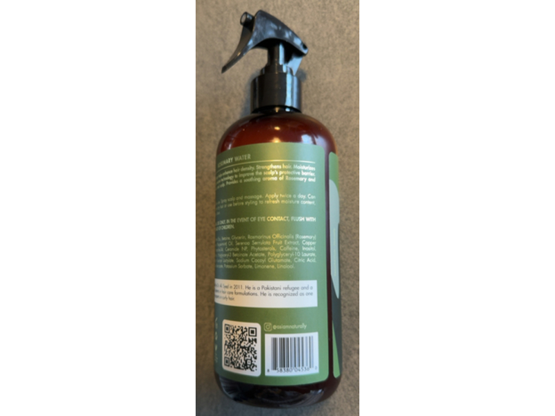 As I Am Rosemary Water, 16 fl oz/475 mL