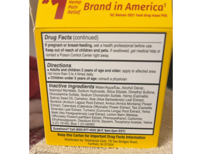 Hempvana Arthritis Pain Relief Gel, 4 oz/119 g