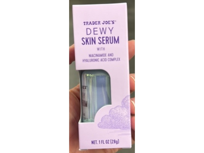 Trader Joe's Dewy Skin Serum, Niacinamide & Hyaluronic Acid, 1 fl oz/28 g