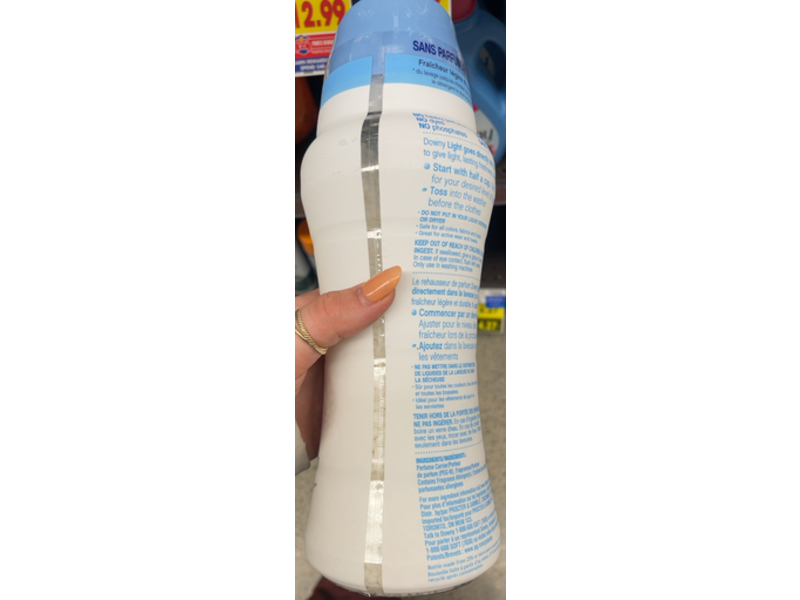 Downy Light Laundry Scent Booster Beads, Ocean Mist, 14.8 oz/422 g