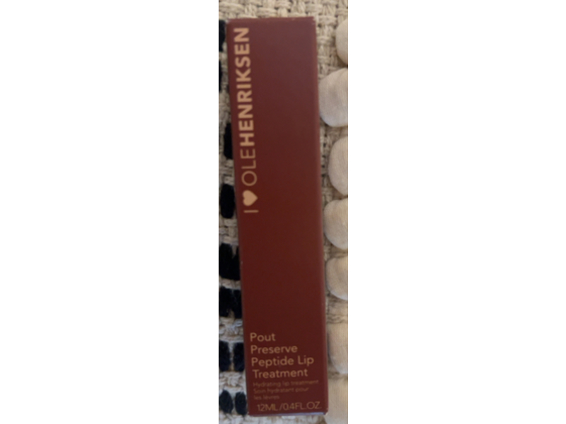 Olehenriksen Pout Preserve Peptide Lip Treatment, Cocoa Creme, 0.4 fl oz/12 mL