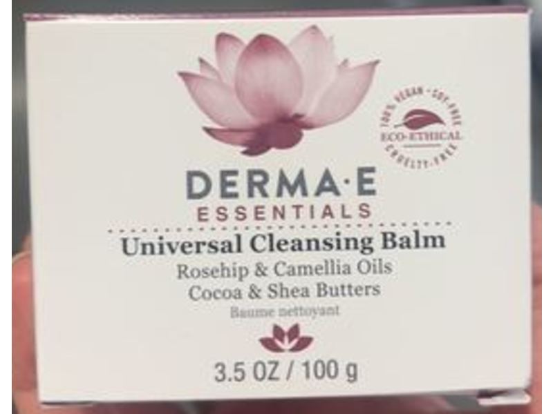 Derma E Universal Cleansing Balm, Rosehip & Camellia Oils, Cocoa & Shea Butters, 3.5 oz/100 g