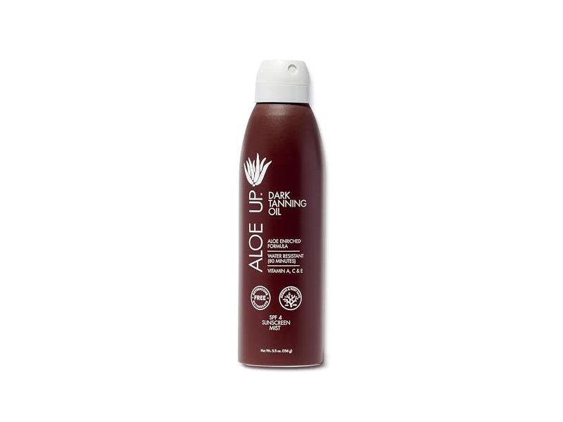 Aloe Up Dark Tanning Oil Sunscreen Mist, SPF 4, 5.5 oz/156 g
