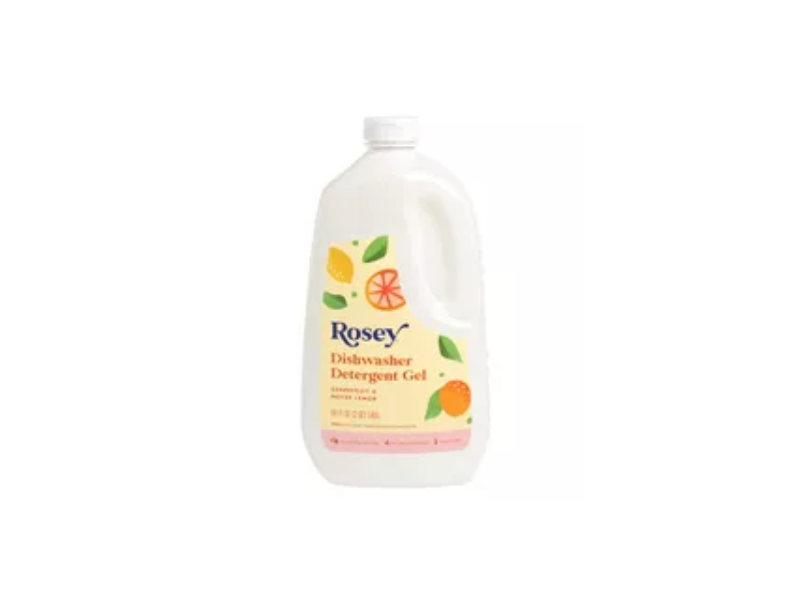 Rosey Dishwasher Detergent Gel, Grapefruit & Meyer Lemon, 64 fl oz/1.89 L