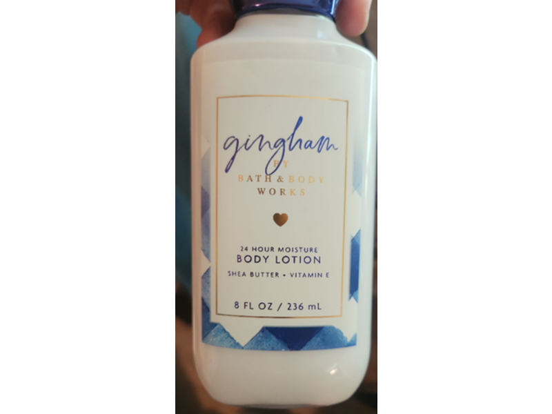Both & Body Works Gingham Body Lotion, Shea Butter + Vitamin E, 8 fl oz/236 mL