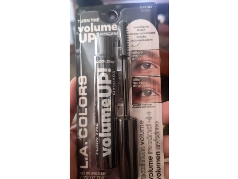 L.A. Colors VolumeUP! Mascara, C62103 Black, 0.106 oz/3 g