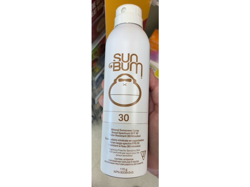 Sun Bum Mineral Sunscreen Spray, SPF 30, 6 oz/170g