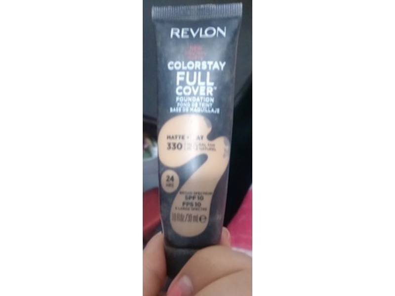 Revlon Colorstay Full Cover Foundation Matte 330 Natural Tan, SPF 10, 1.0 fl oz/30 mL
