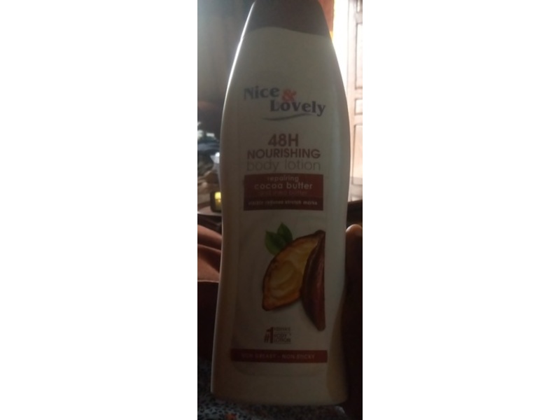 Nice & Lovely 48H Nourishing Body Lotion, Coca Butter, 600 mL