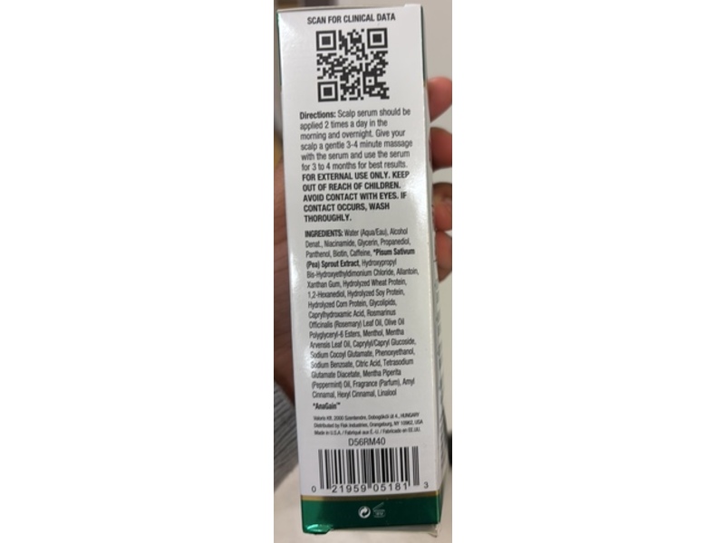 Difeel Follicle Boost Scalp Serum, Rosemary & Mint, 4 fl oz/118 mL