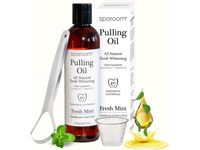 Sparoom All Natural Teeth Whitening Pulling Oil, Fresh Mint, 8 fl oz/237 mL - Image 2