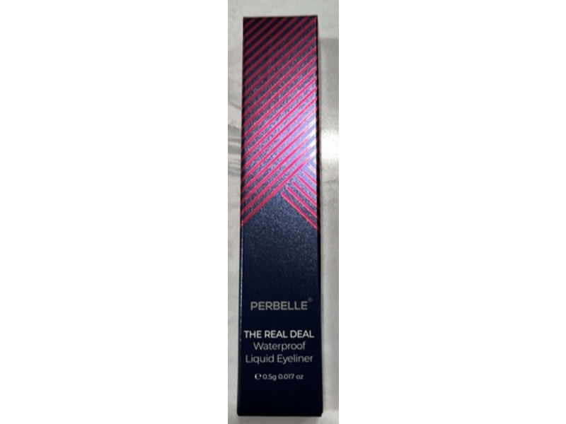 Perbelle The Real Deal Waterproof Liquid Eyeliner, 0.017 oz/0.5 g