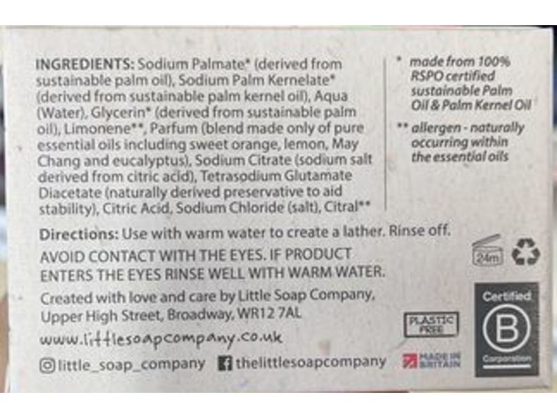 Little Soap Company Naturals Bar Soap, Lemon Zest