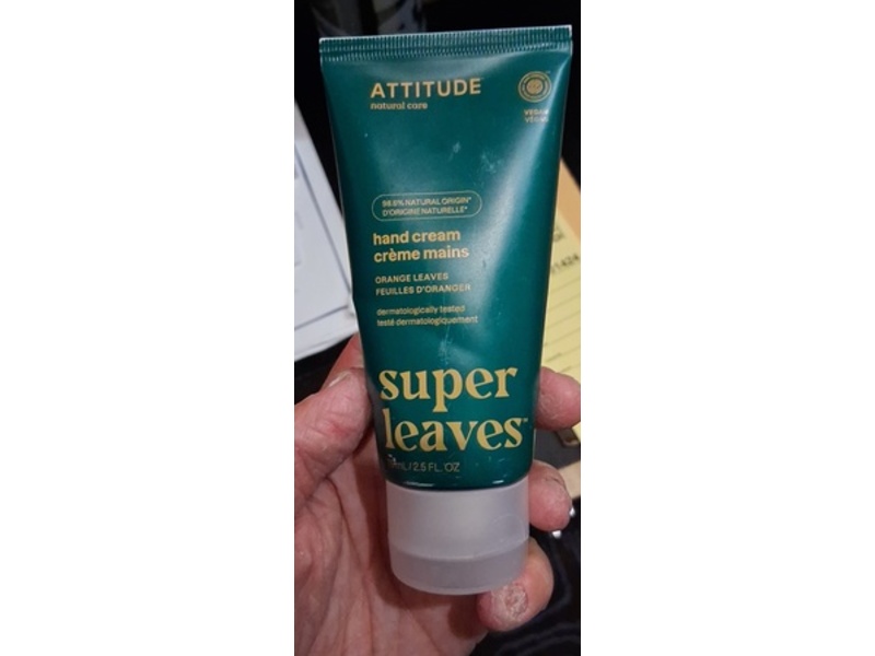 Attitude Super Leaves Hand Cream, Orange Leaves, 2.5 fl oz/75 mL