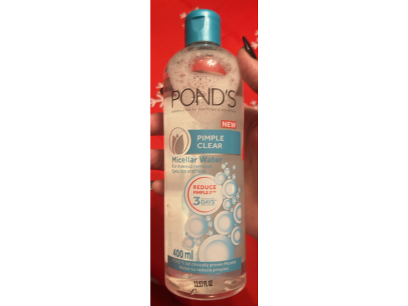 Pond's Pimple Clear Micellar Water, 13.53 fl oz/400 mL