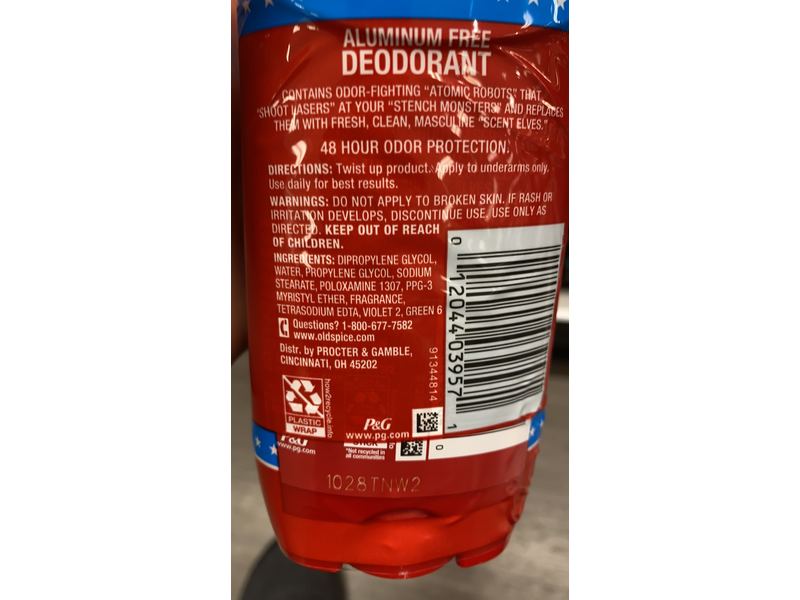 Old Spice High Endurance Deodorant, Fresh Scent, 6 oz, Pack Of 2