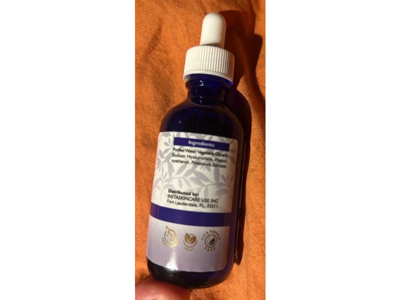 Instaskincare Facial Serum, Hyaluronic Acid, 2 fl oz/60 mL
