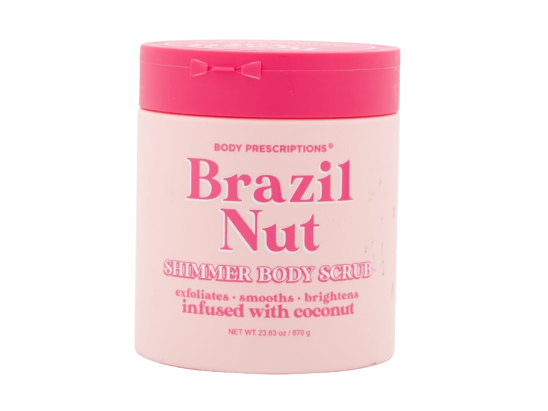 Body Prescriptions Brazil Nut Body Polishing Scrub, Coconut, 23.63 oz/670 g