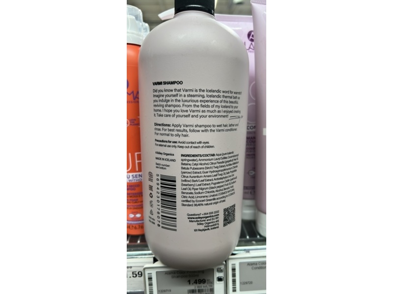 Soley Varmi Shampoo, 1000 mL