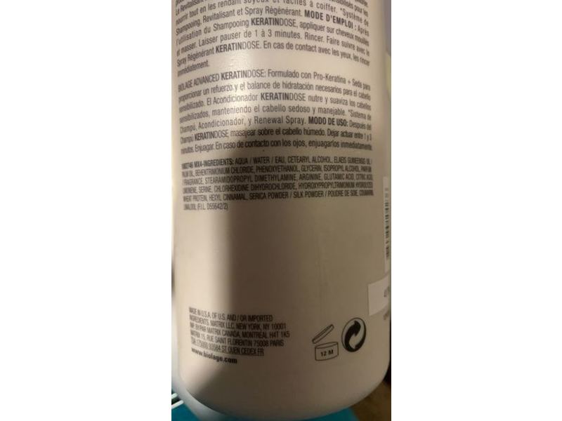 Biolage Keratin Dose Conditioner, 33.8 fl oz/1 L