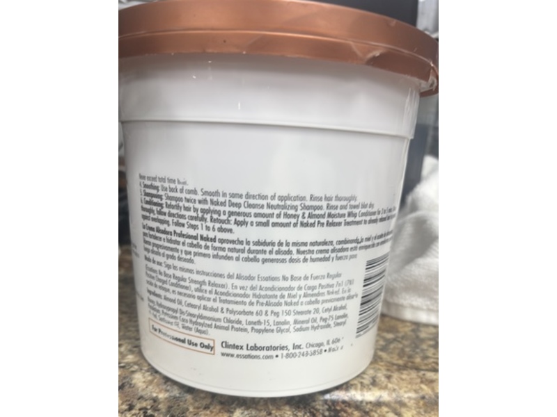 Naked By Essations Professional Relaxer Cream, 64 fl oz/1814 g